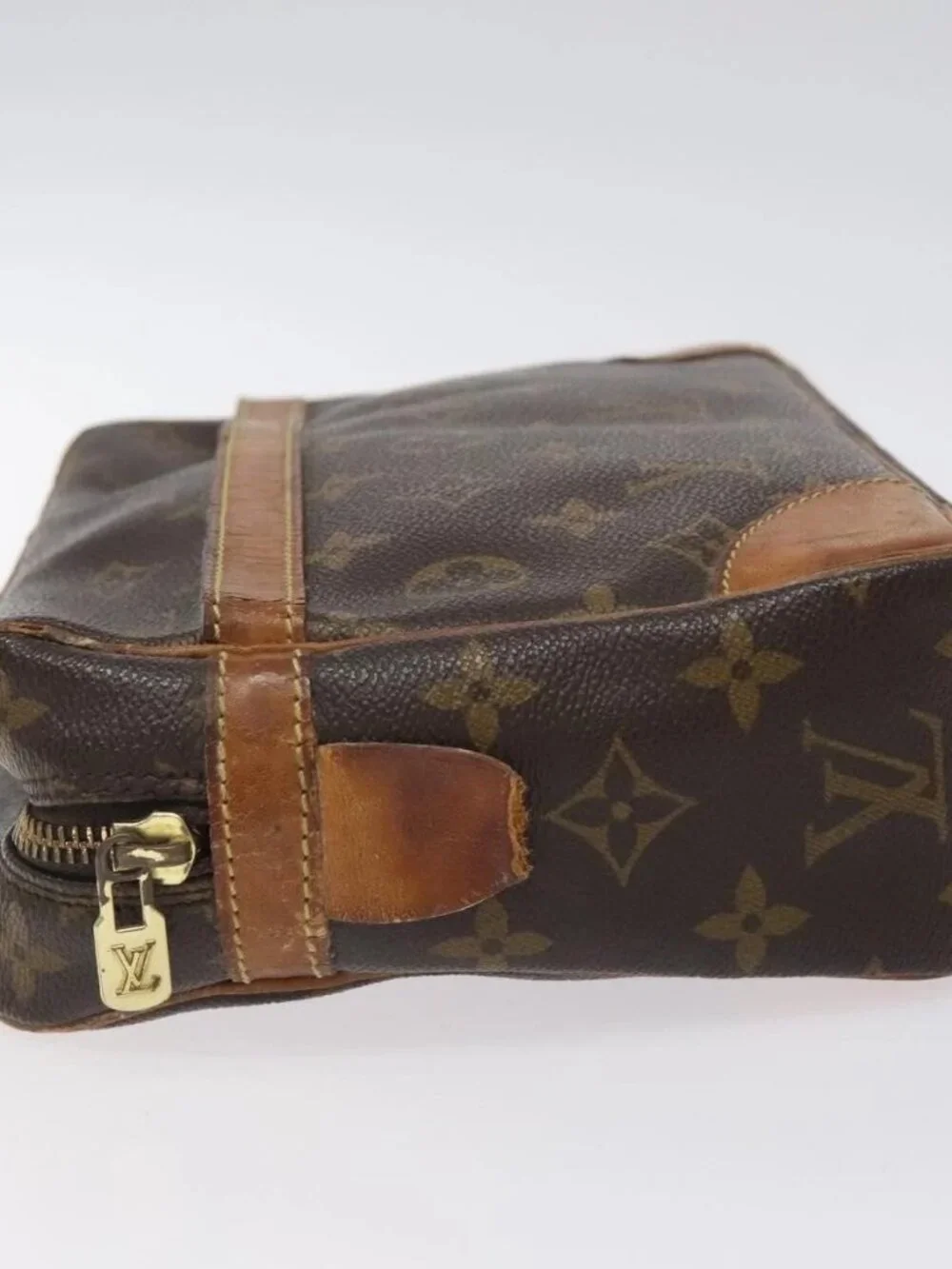 LOUIS VUITTON Monogram Compiegne 28 Clutch Bag M51845 LV Auth